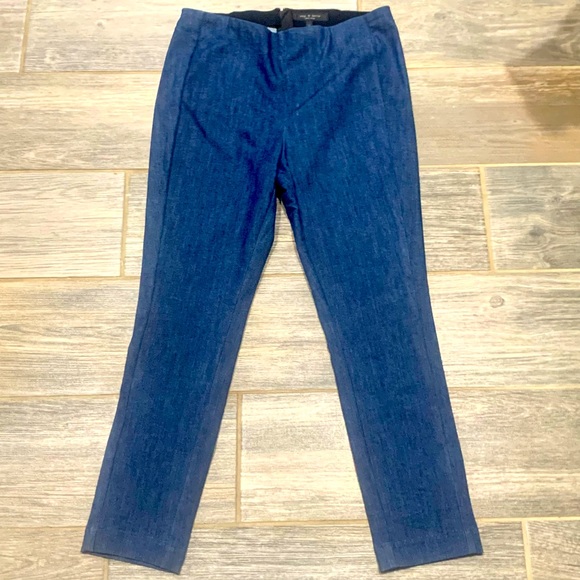 ⭐️EUC⭐️Really Cool Rag & Bone Cropped Skinny Jeans with Back Zip- Size 12 - Picture 3 of 14